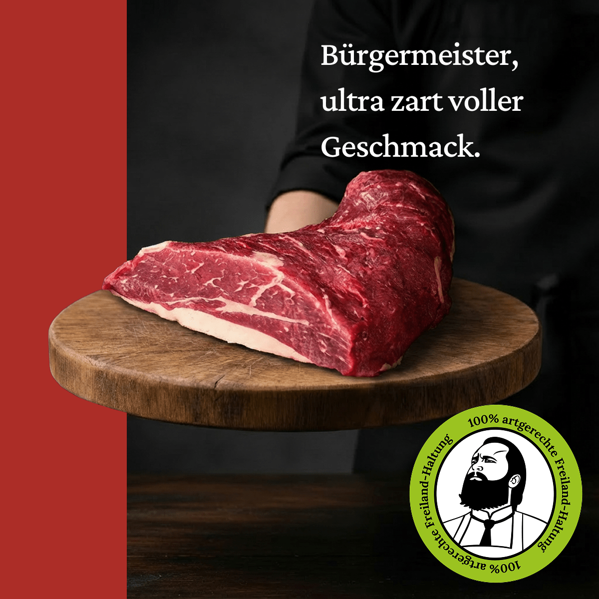 Bürgermeister - Freiland Bio Metzger Jäger und Sammler - Freiland Bio Fleisch - Artgerechte Haltung