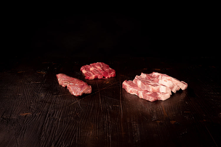 Grillpaket (6 - 7 Pers.) - Freiland Bio Metzger Jäger und Sammler - Freiland Bio Fleisch - Artgerechte Haltung
