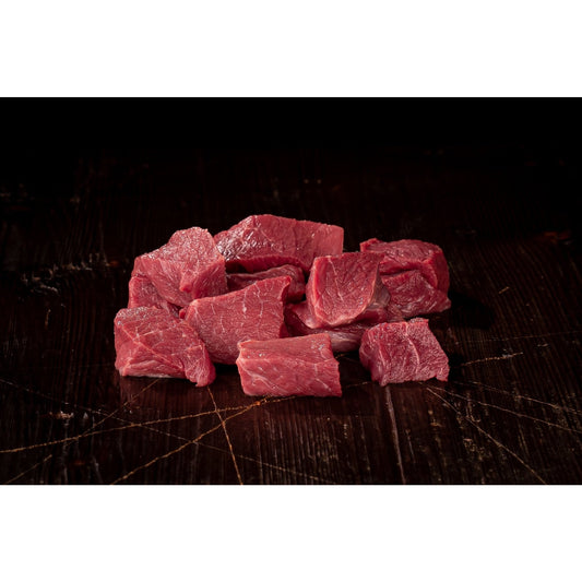 Gulasch vom Rind - Freiland Bio Metzger Jäger und Sammler - Freiland Bio Fleisch - Artgerechte Haltung