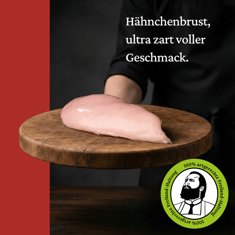 Hähnchenbrust - Freiland Bio Metzger Jäger und Sammler - Freiland Bio Fleisch - Artgerechte Haltung