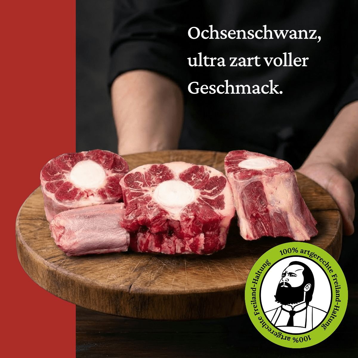 Ochsenschwanz - Freiland Bio Metzger Jäger und Sammler - Freiland Bio Fleisch - Artgerechte Haltung