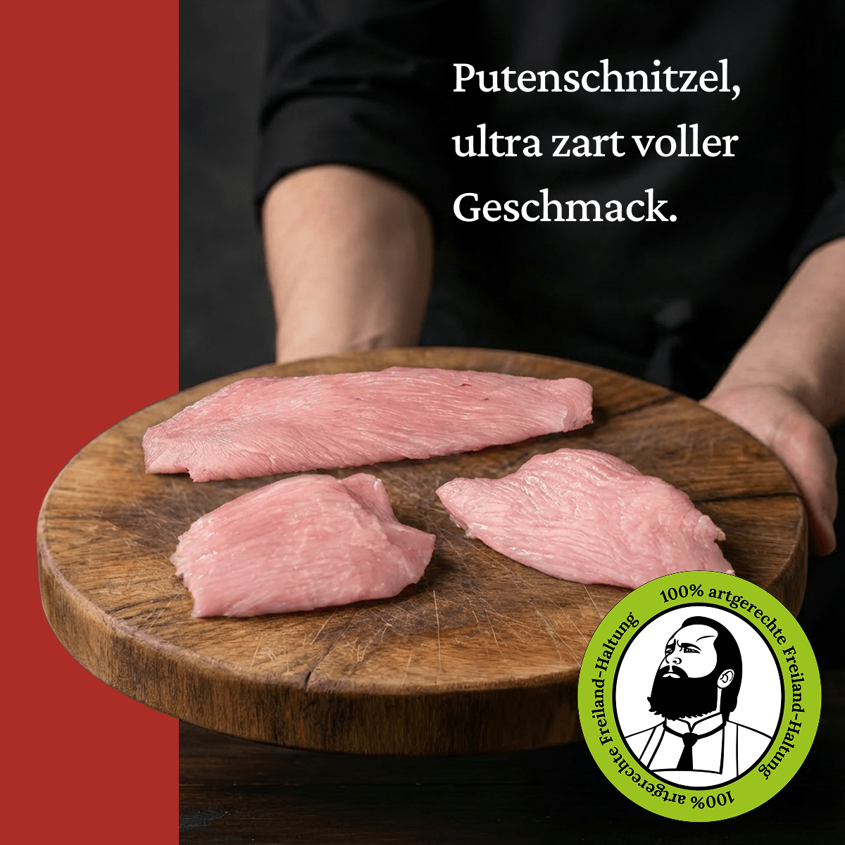 Putenschnitzel - Freiland Bio Metzger Jäger und Sammler - Freiland Bio Fleisch - Artgerechte Haltung