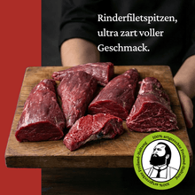 Rinderfiletspitzen - Freiland Bio Metzger Jäger und Sammler - Freiland Bio Fleisch - Artgerechte Haltung