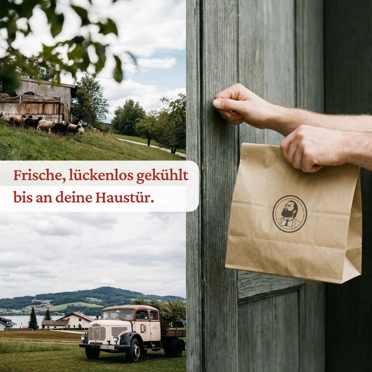 Rinderhackfleisch - Freiland Bio Metzger Jäger und Sammler - Freiland Bio Fleisch - Artgerechte Haltung