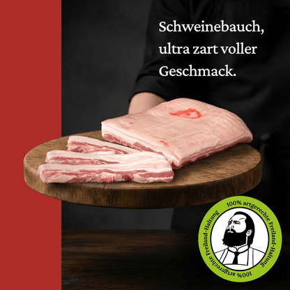 Schweinebauch - Freiland Bio Metzger Jäger und Sammler - Freiland Bio Fleisch - Artgerechte Haltung