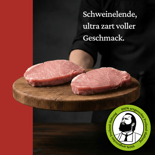 Schweinelende - Freiland Bio Metzger Jäger und Sammler - Freiland Bio Fleisch - Artgerechte Haltung