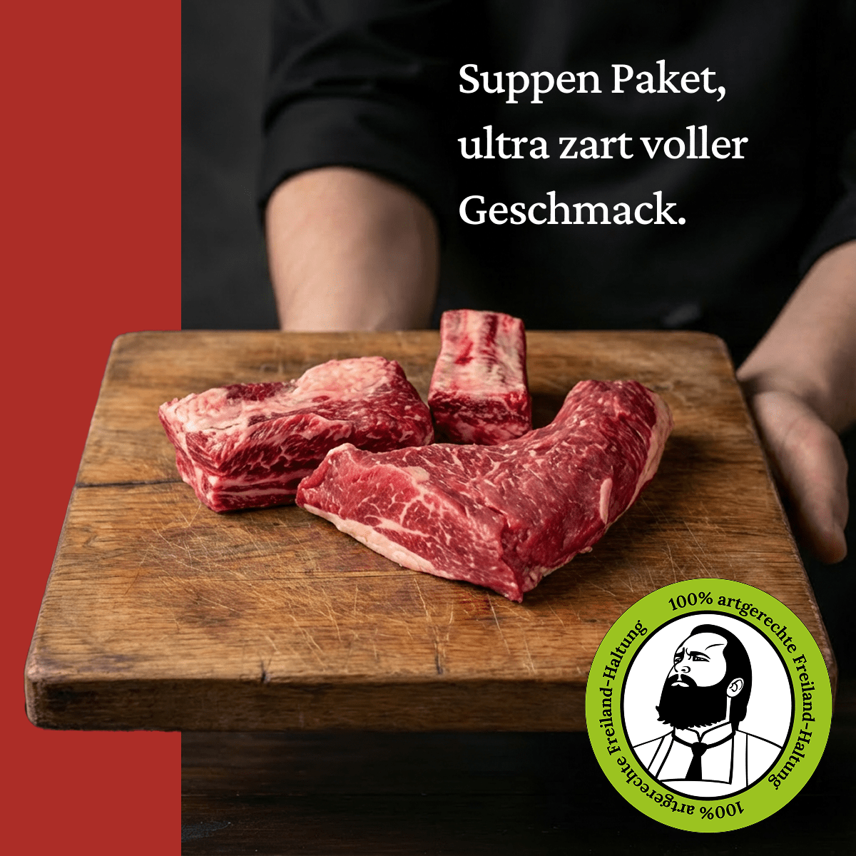 Suppen Paket (5 - 6 Pers.) - Freiland Bio Metzger Jäger und Sammler - Freiland Bio Fleisch - Artgerechte Haltung