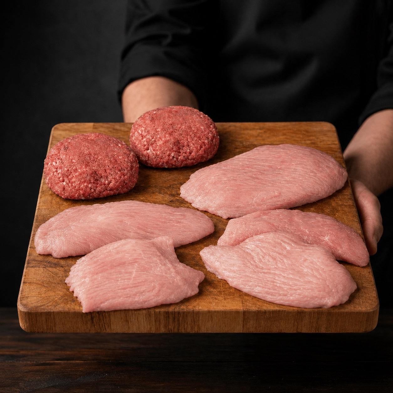 Das Bio-Probierpaket mit Hackfleisch und Schnitzeln